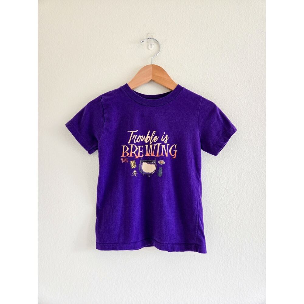 4T Kids Hocus Pocus Trouble Is Brewing Purple T-shirt